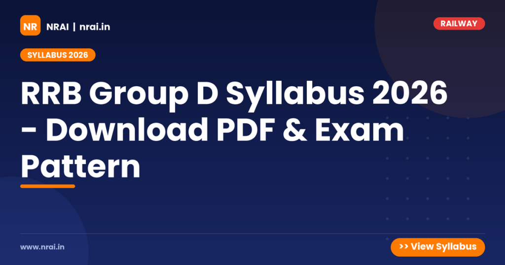 RRB Group D Syllabus 2026 - Download PDF & Exam Pattern - NRAI nrai.in